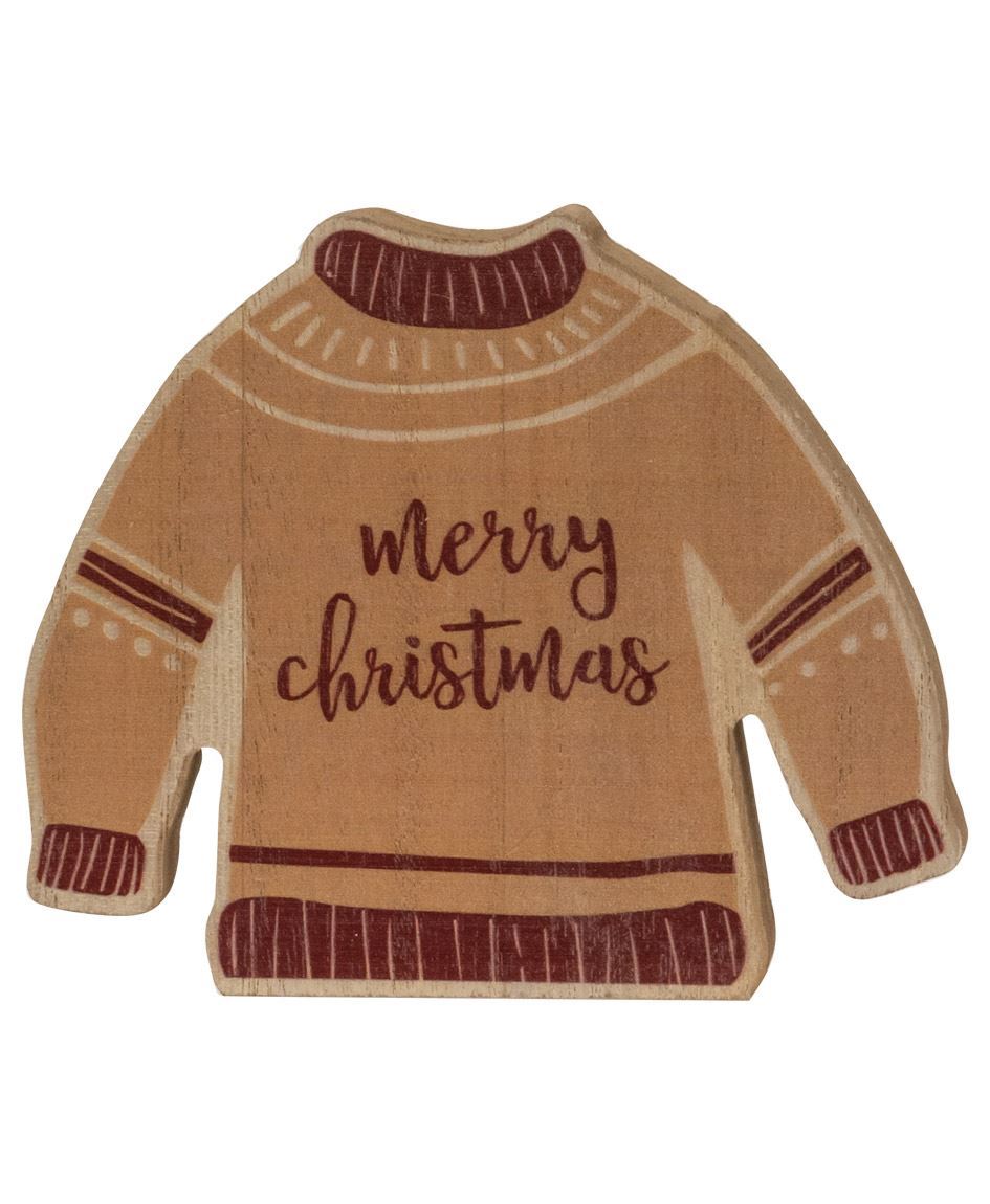 Christmas Sweater Chunky Sitter, 3 Asstd.