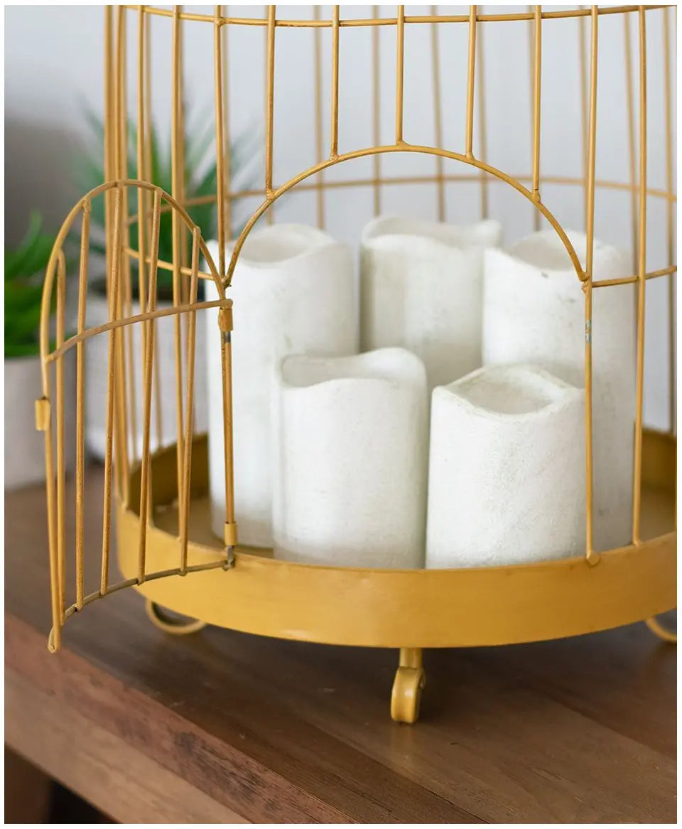 White Textured Timer Pillar – 3"x6"