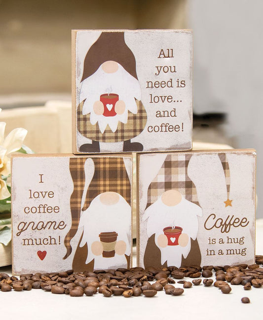 Coffee Gnome Block – 3 Assorted Styles