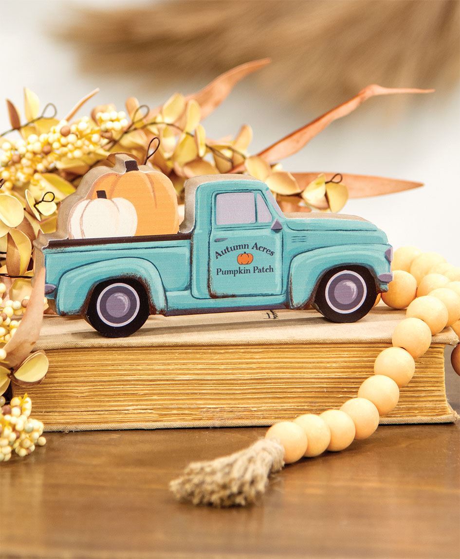 Autumn Acres Pumpkin Patch Chunky Wooden Truck