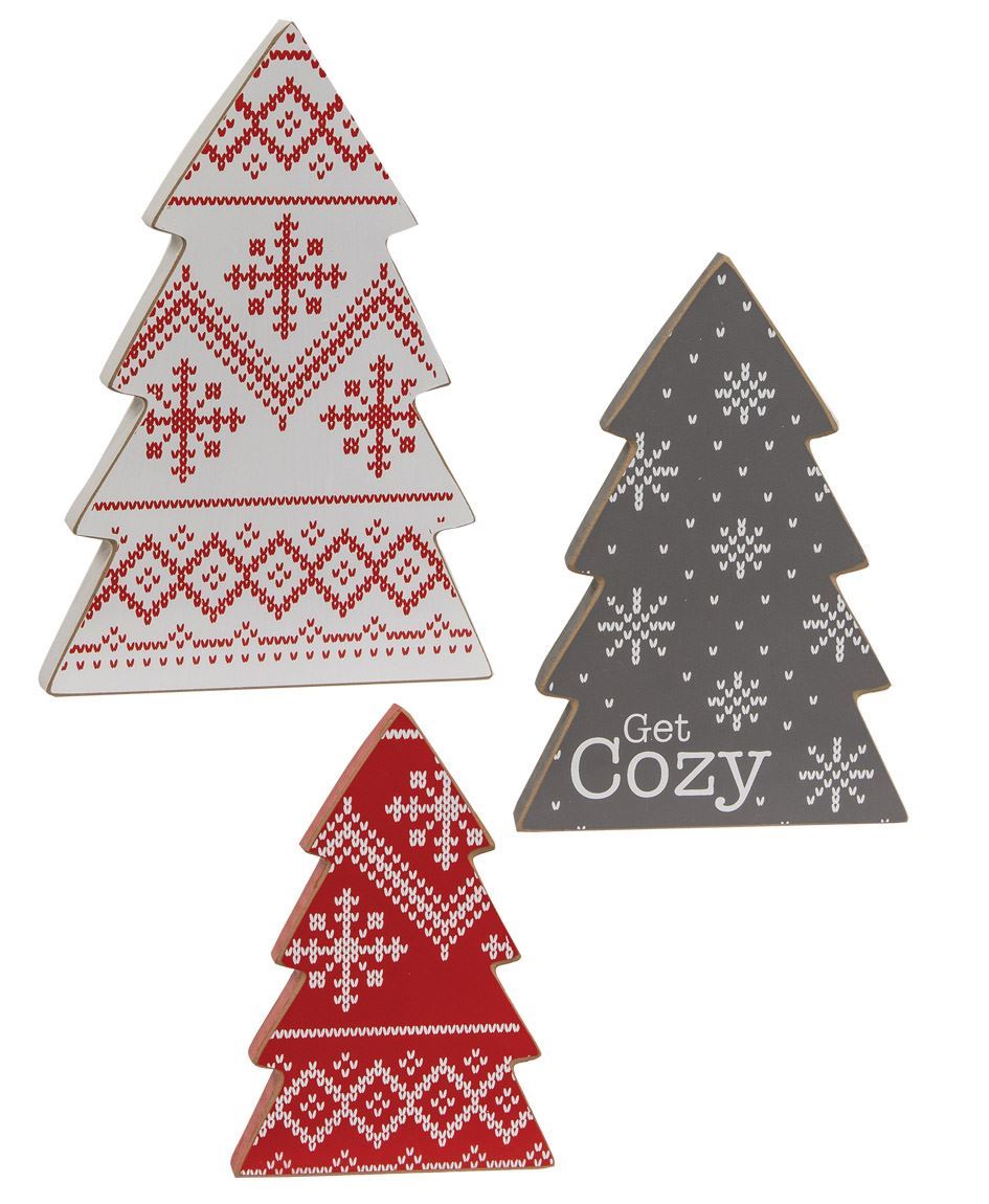 Get Cozy Sweater Christmas Tree Sitters, 3/Set