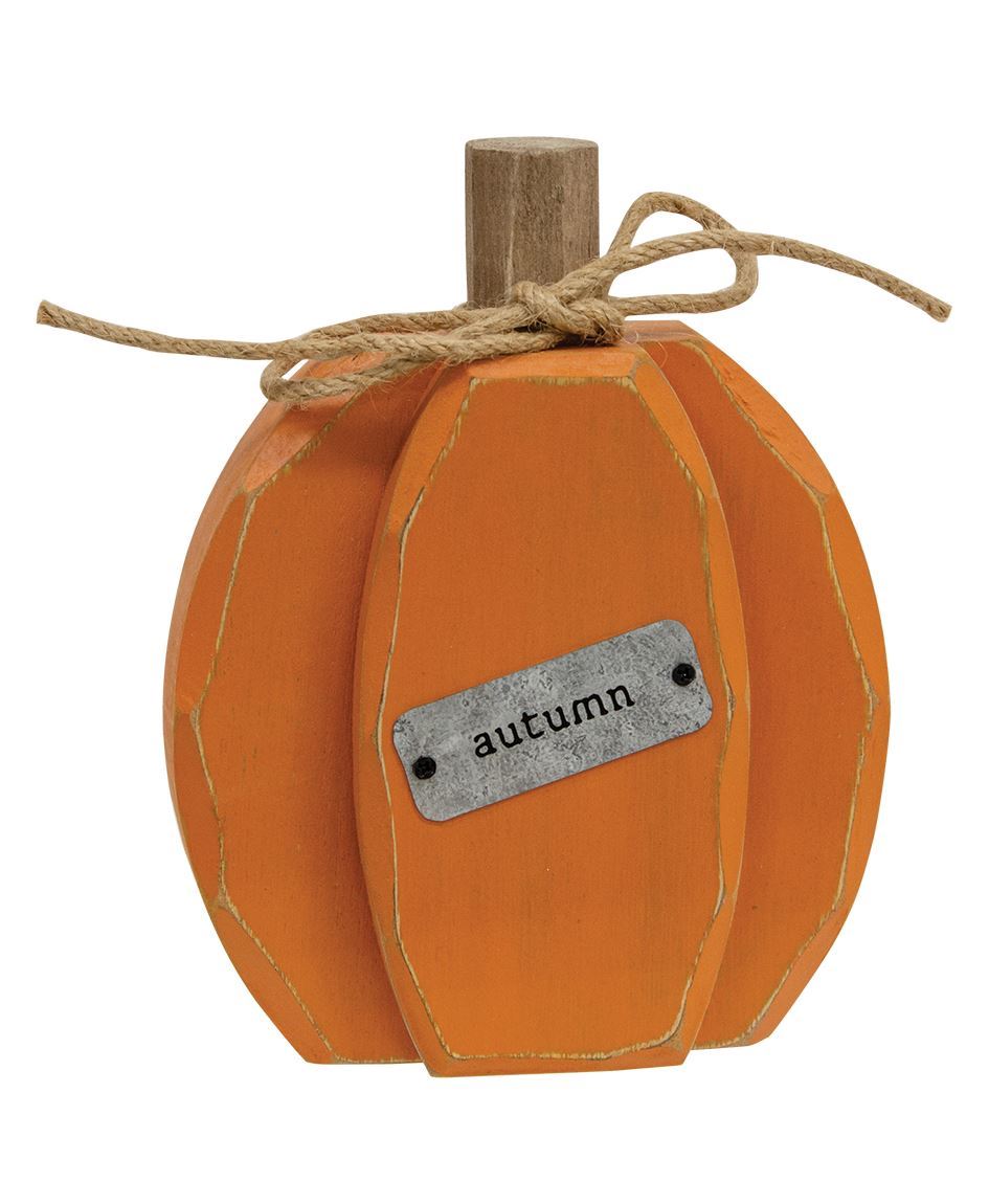 Orange Autumn Pumpkin Chunky Sitter
