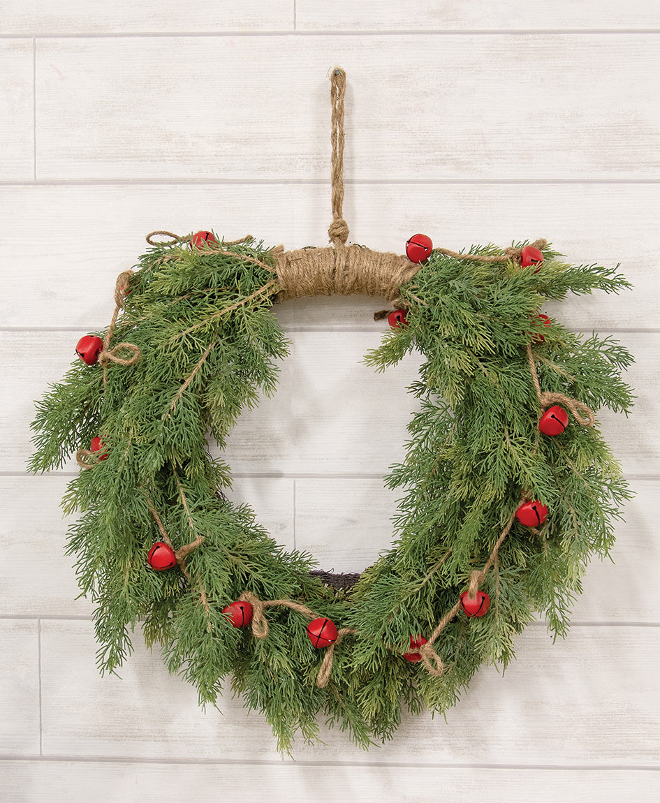 Joyful Red Jingle Bell Garland – 5 ft