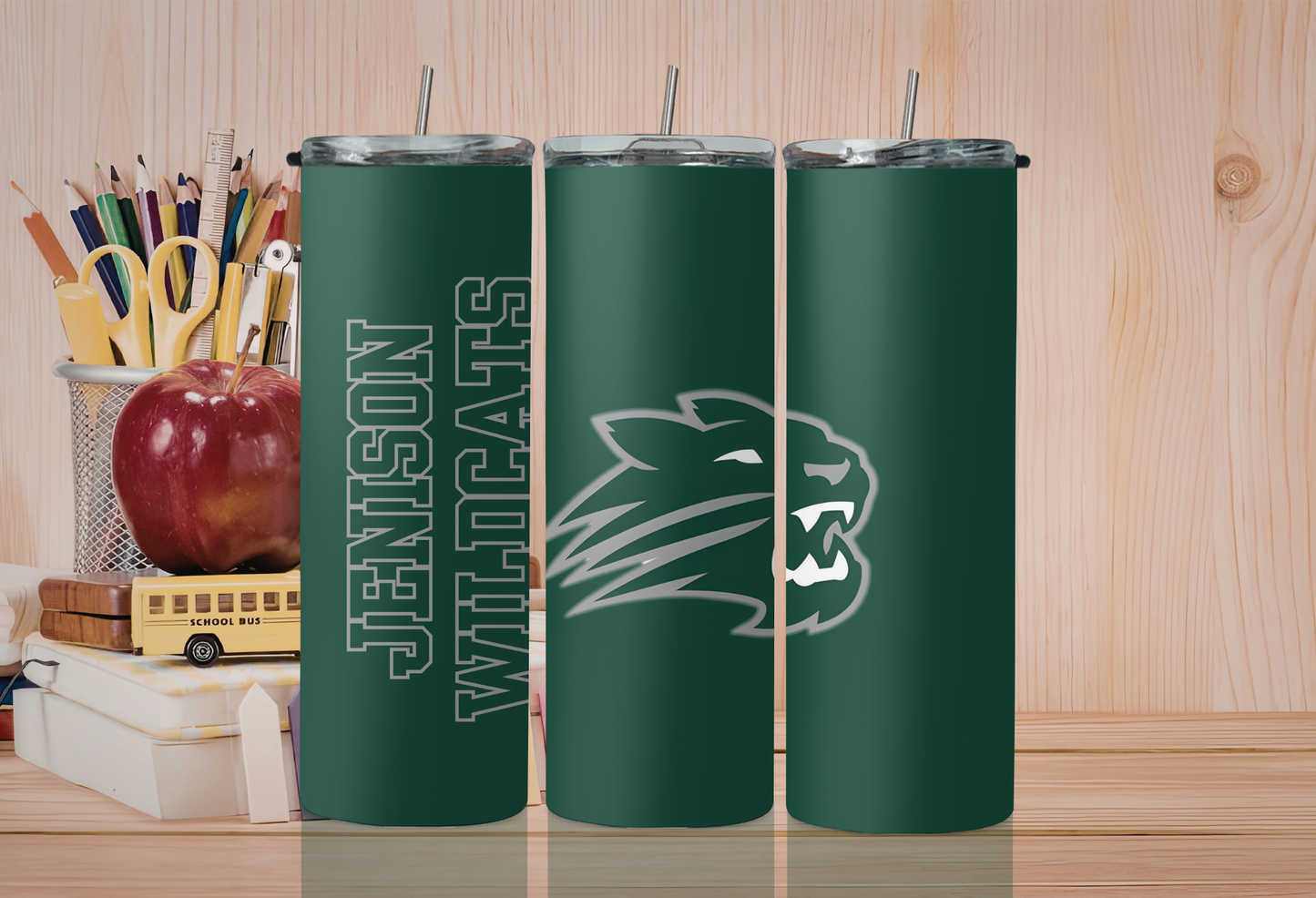20 oz Skinny Tumbler - Jenison Wildcats