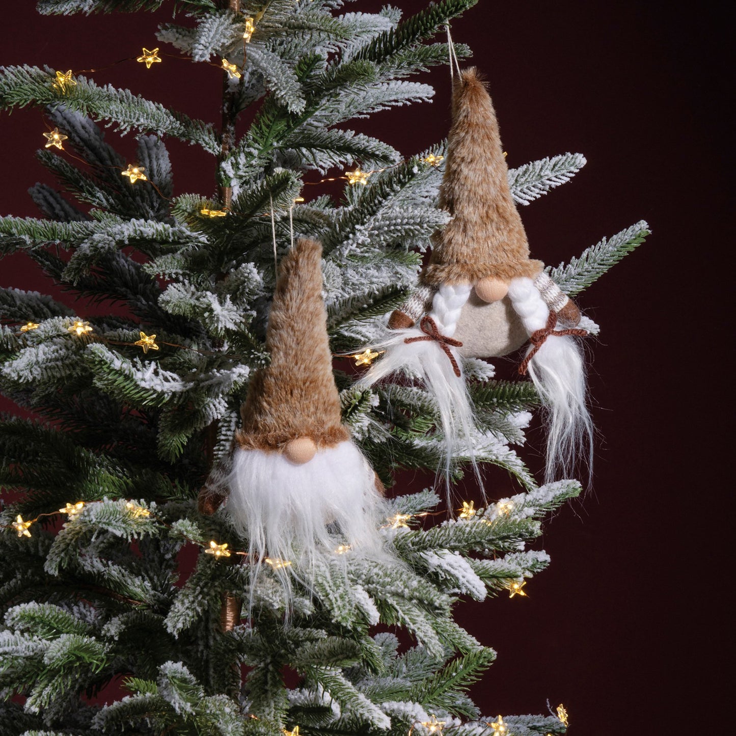 Gnome Couple Ornament Set