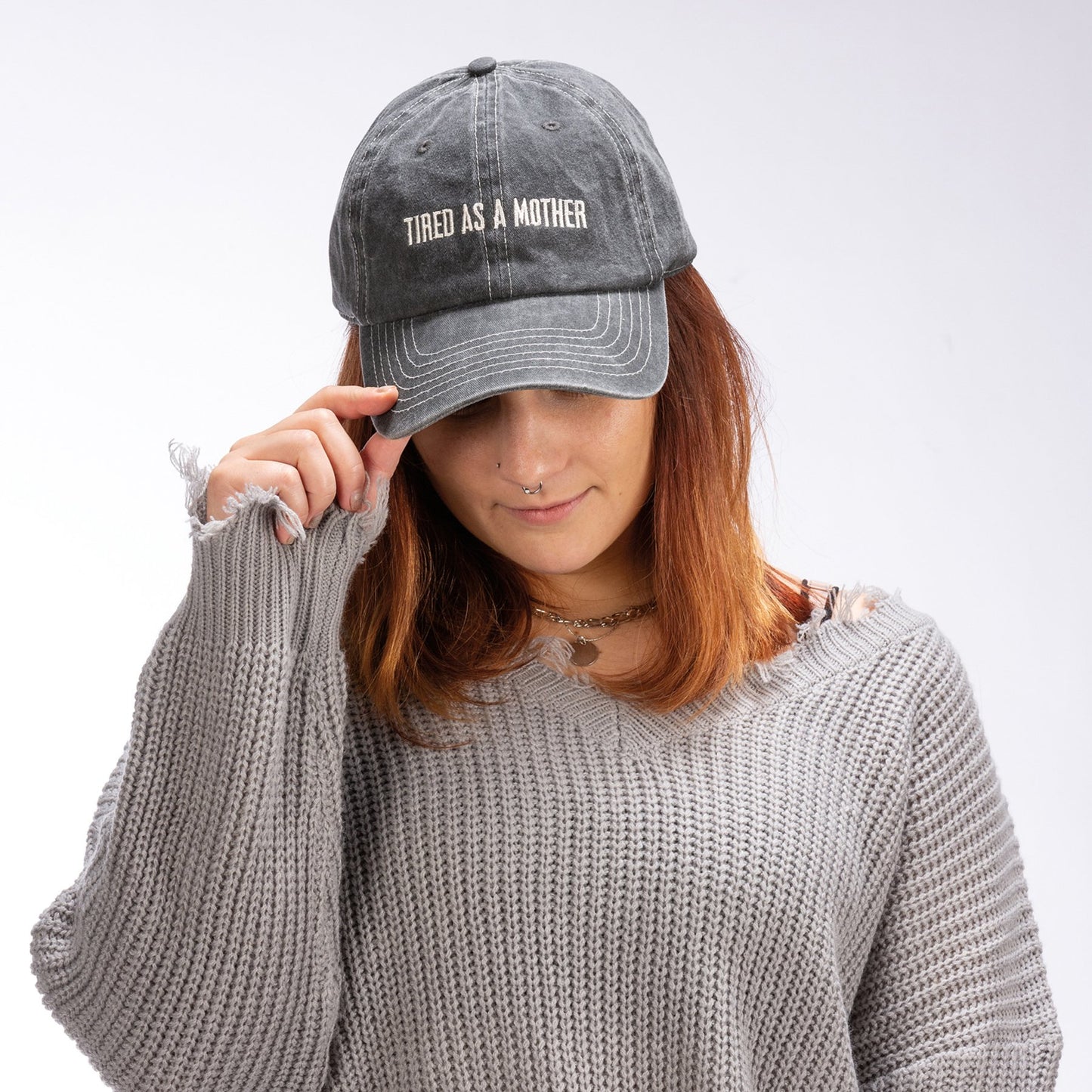 Tired As A Mother Baseball Cap – Cotton Adjustable Hat