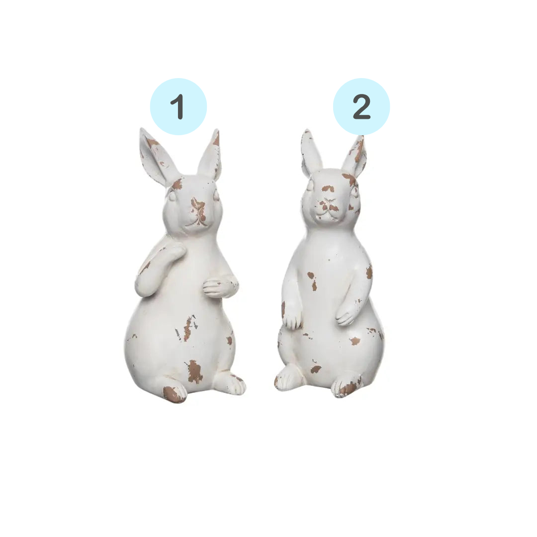 Resin Rustic Bunny - Easter Home Décor