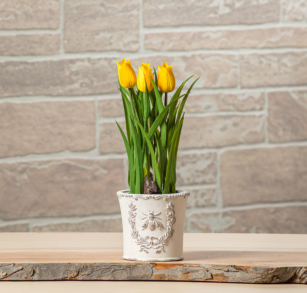 Embossed Bee Crest Planter