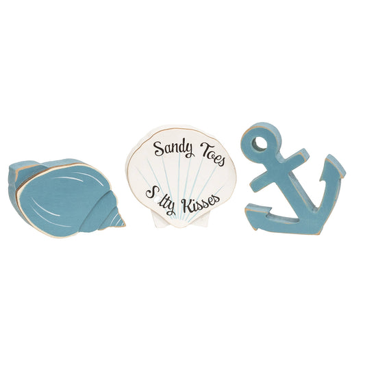Sandy Toes Wooden Sitter – Shell