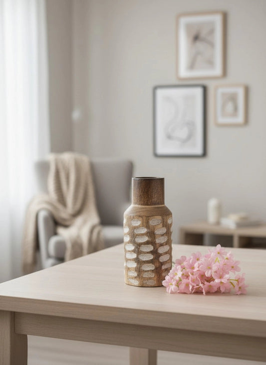 Wooden Decorative Vase