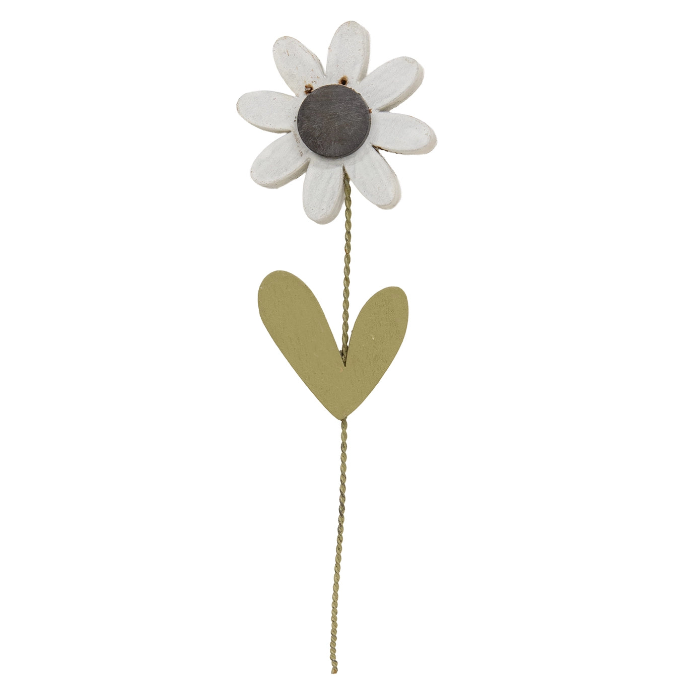 Distressed Wood Daisy Magnet β Assorted