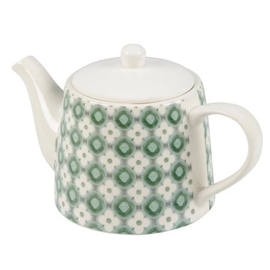 Floral Stoneware Teapot
