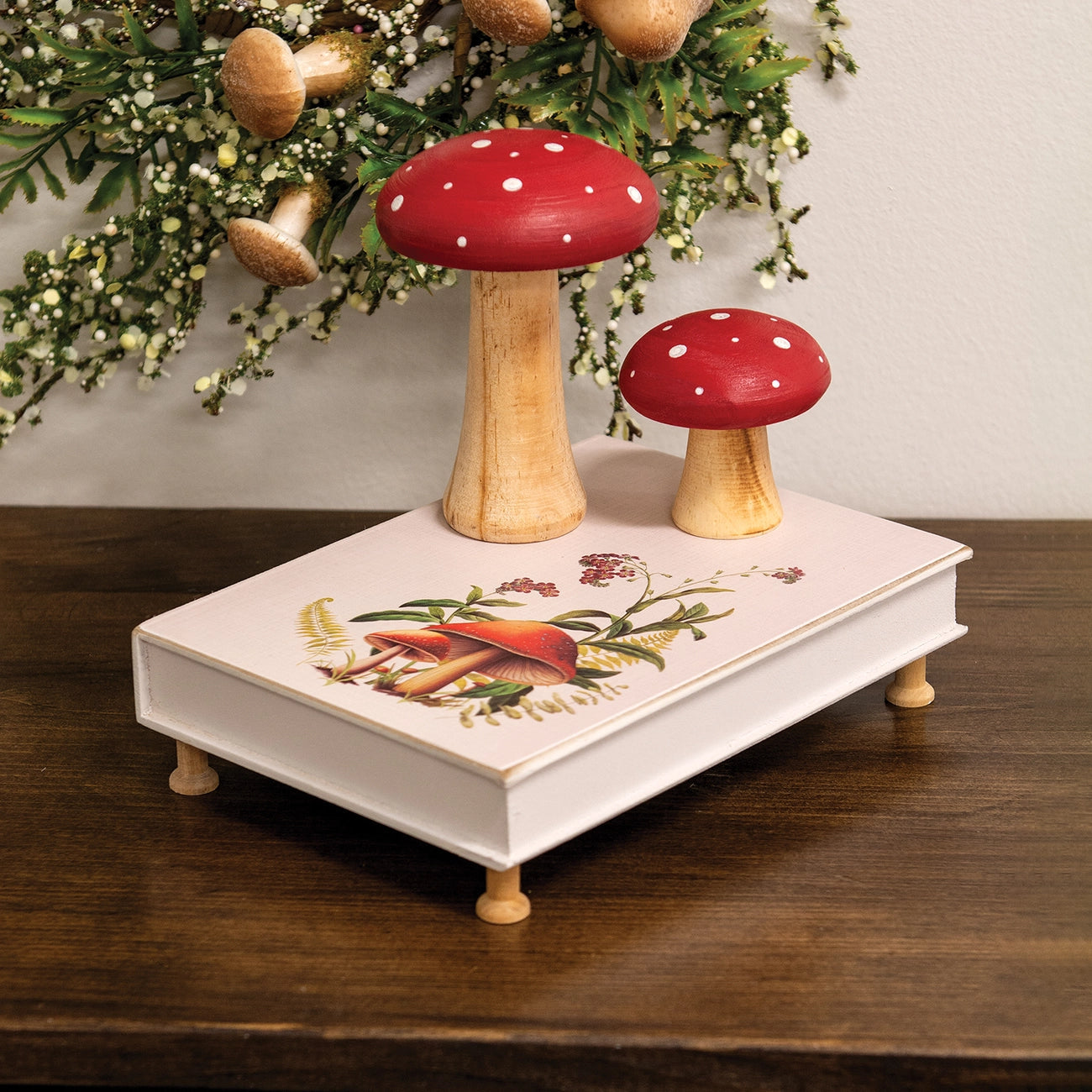 Let Me Be Wild & Free Mushroom Book Riser
