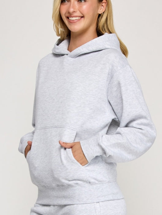 Reflex soft Hoodie -Light Gray - Large