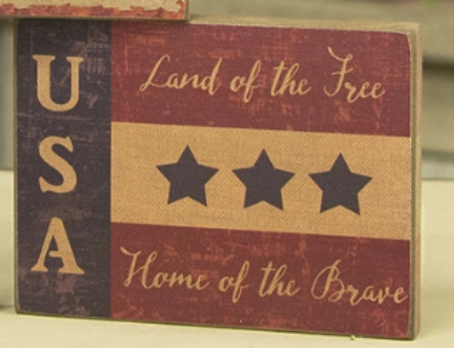 Land of the Free Block - USA