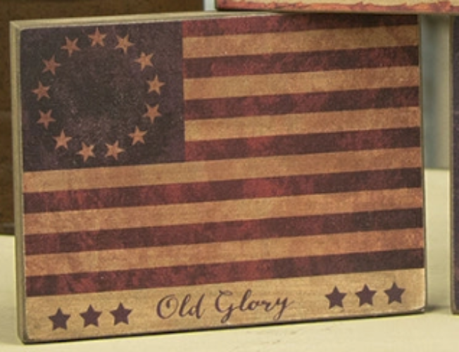 Land of the Free Block - Old Glory