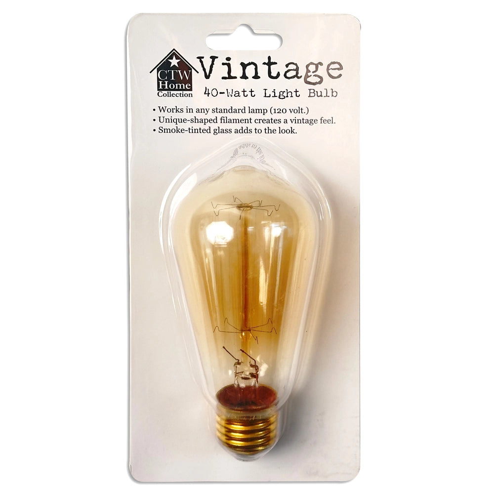Large 40 Watt Vintage Edison Light Bulb
