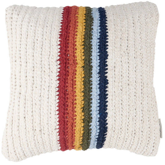 Rainbow Stripe Pillow
