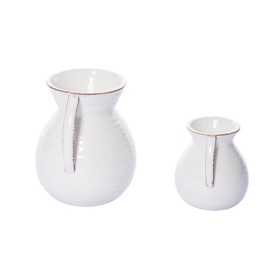 Dolomite White Harvest Vase - 4"