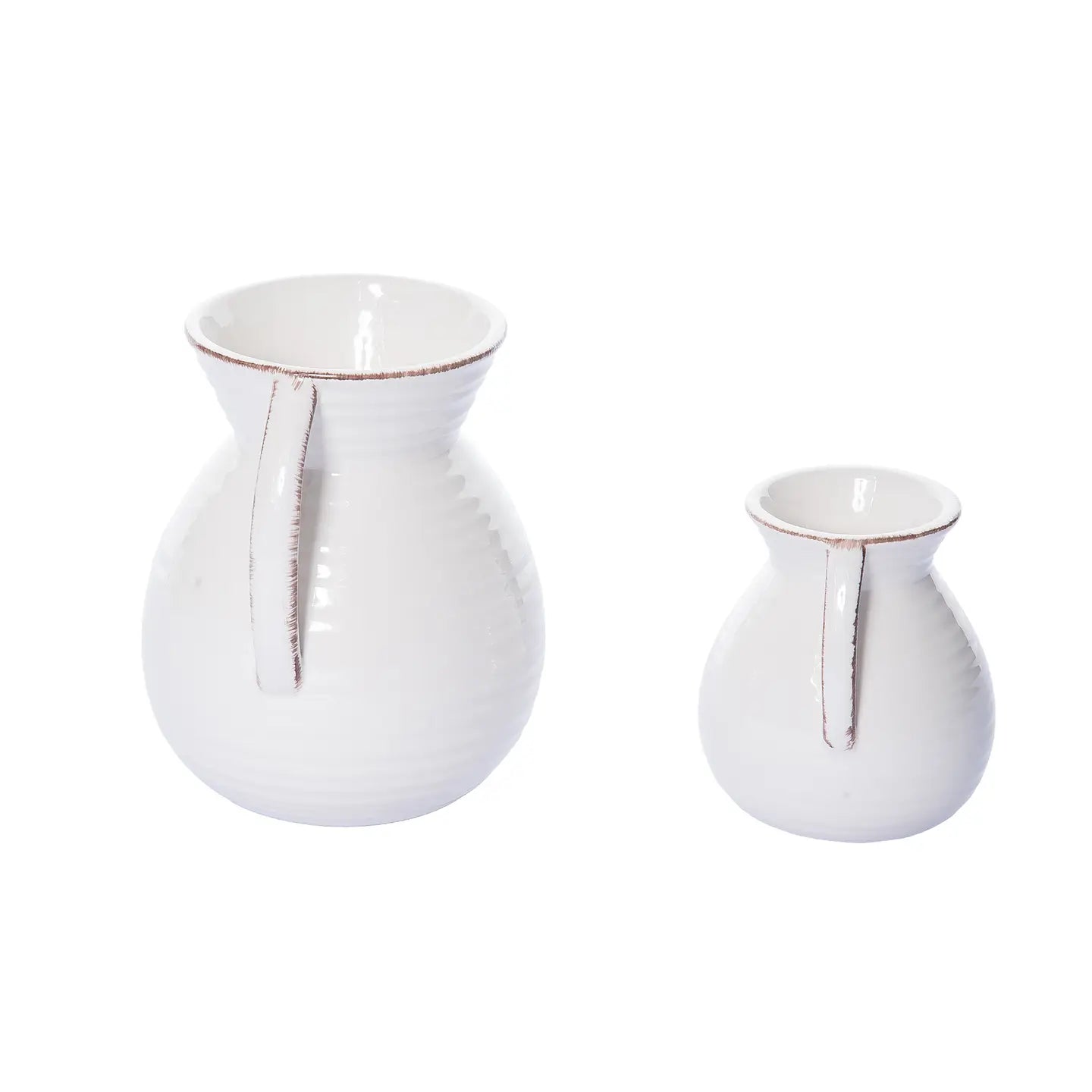 Dolomite White Harvest Vase - 6"