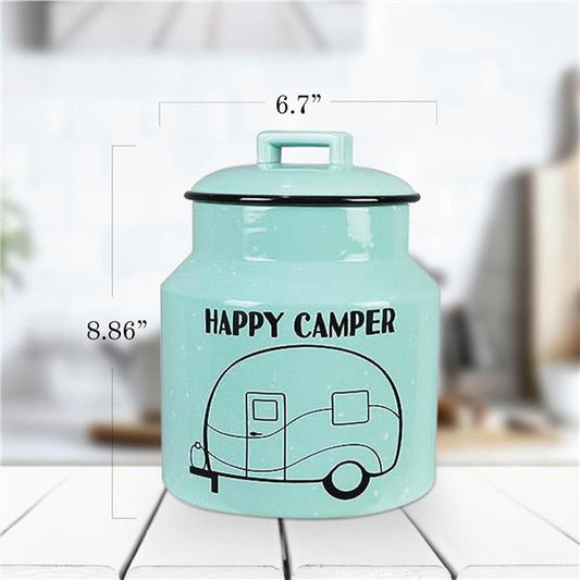 Happy Camper Ceramic Cookie Jar