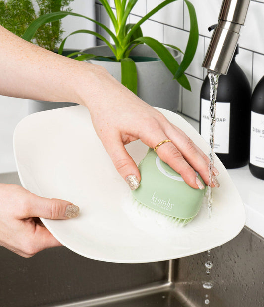 Krumbs Kitchen Silicone Dish Scrubber - Green
