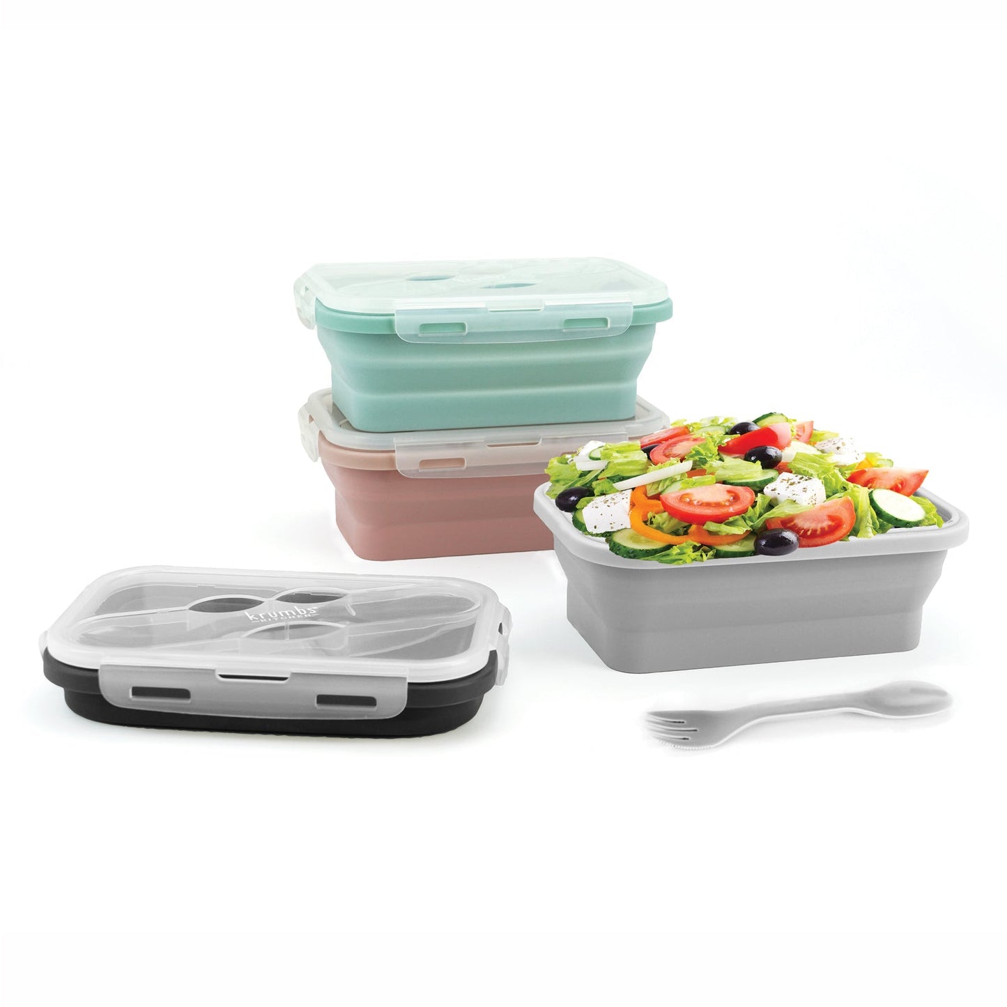 Krumbs Kitchen® Collapsible Silicone Lunch Container