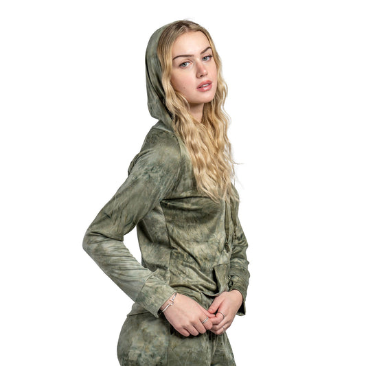 Hello Melloยฎ Dyes The Limit Lounge Hoodie - Green - Small