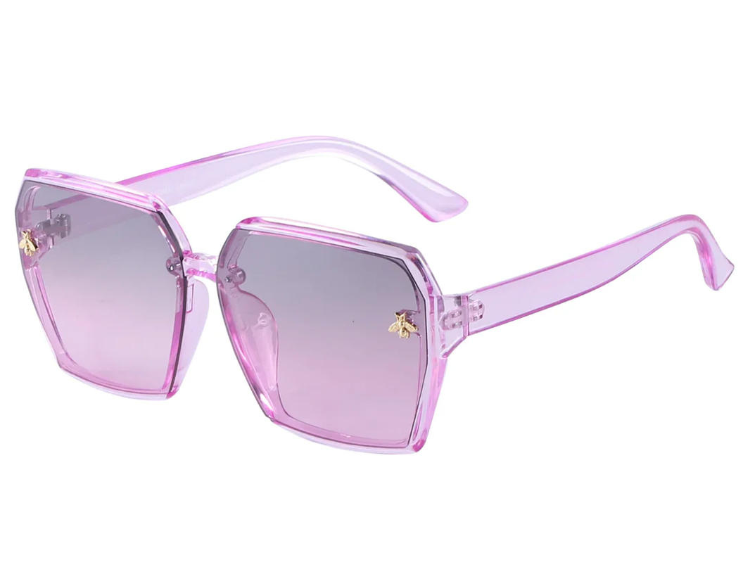 Oversized Square Fashion Sunglasses – UV400 Pink