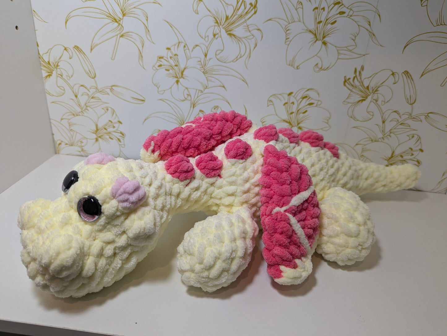 Mama Bear Sewing Den LLC Plushie - - Pink Dragon