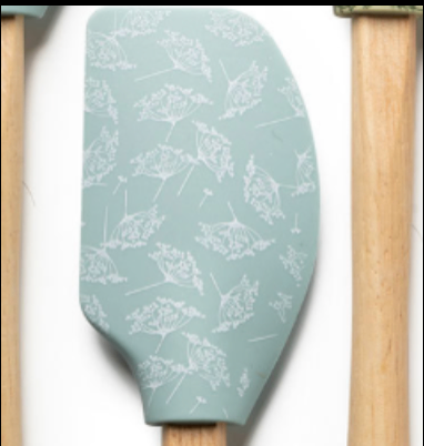 Krumbs Kitchen® Farmhouse Silicone Spatula Blue Floral