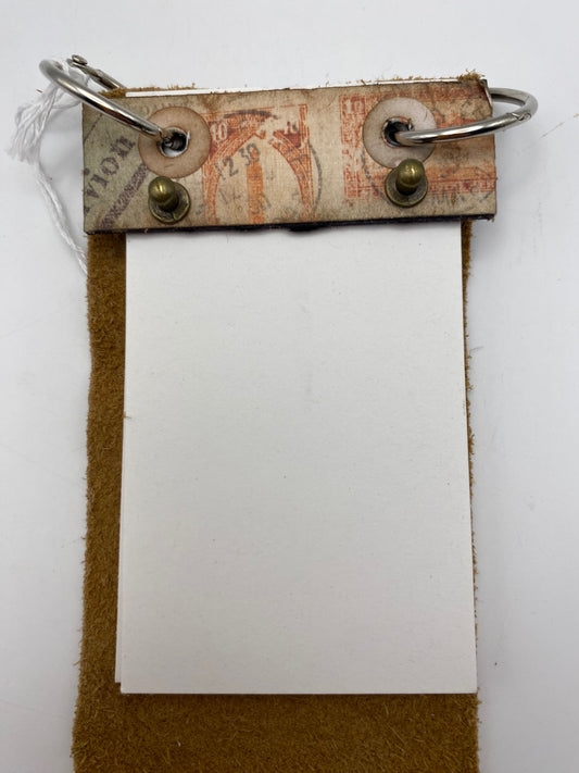 Handmade Flip journal - Brown -