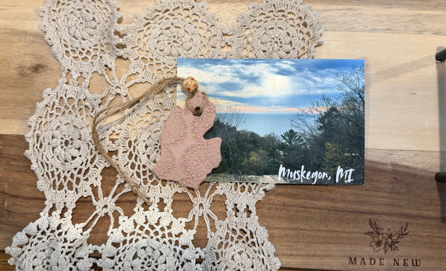Clay Michigan Air freshener - Valcano Island
