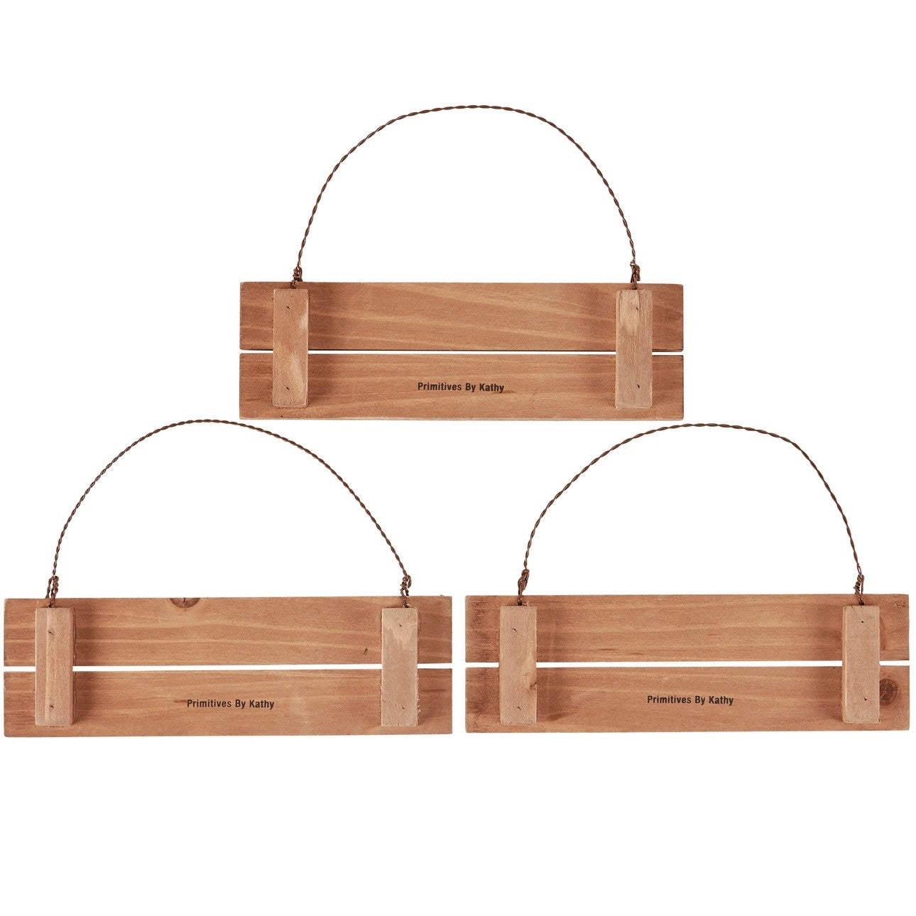 Tan Lines Slat Ornament - "Don't Worry – Beach Happy"