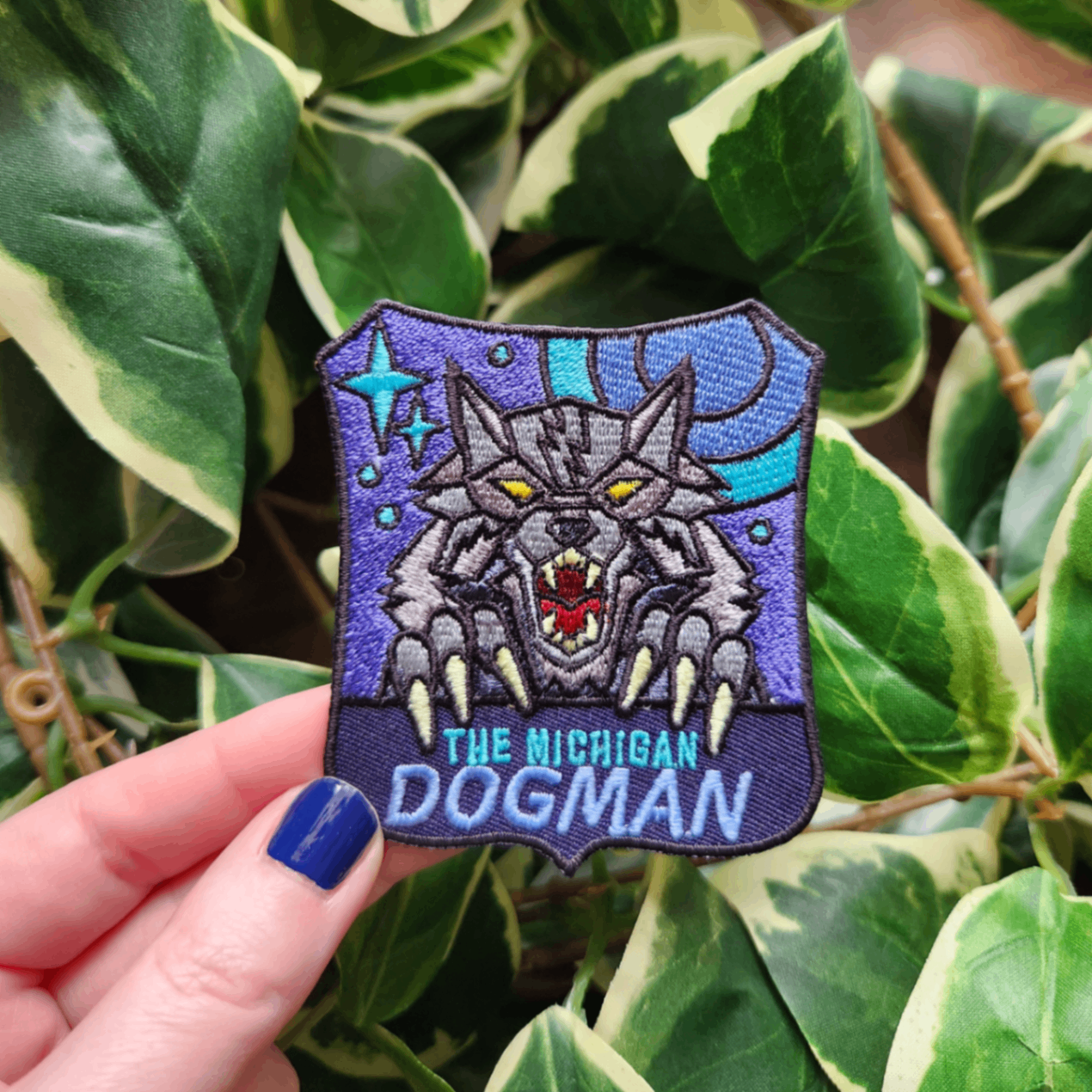 The Michigan Dogman Iron on Patch