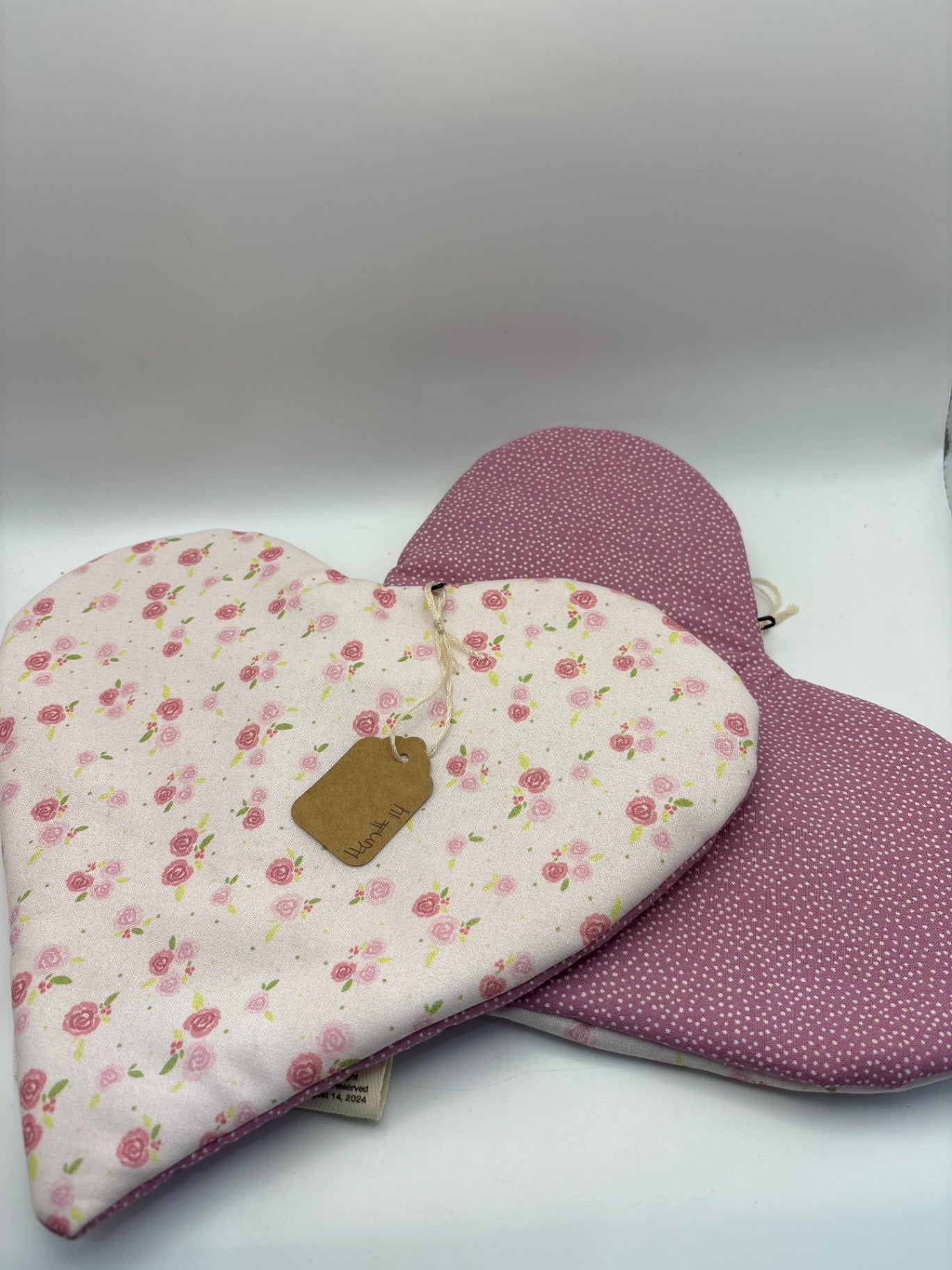 Pink Dahlia Designs Accessories - Pink and White - Heart-shaped