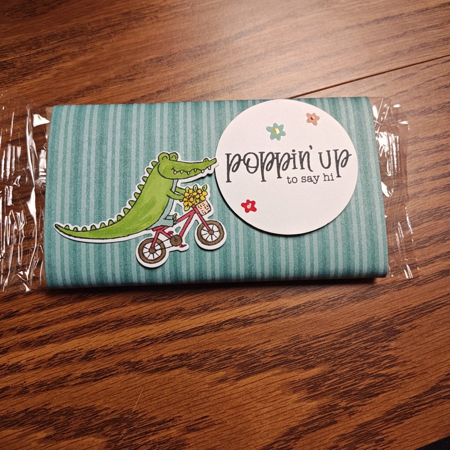 Pop Secret Mini bag Popcorn Card - Green stripes -