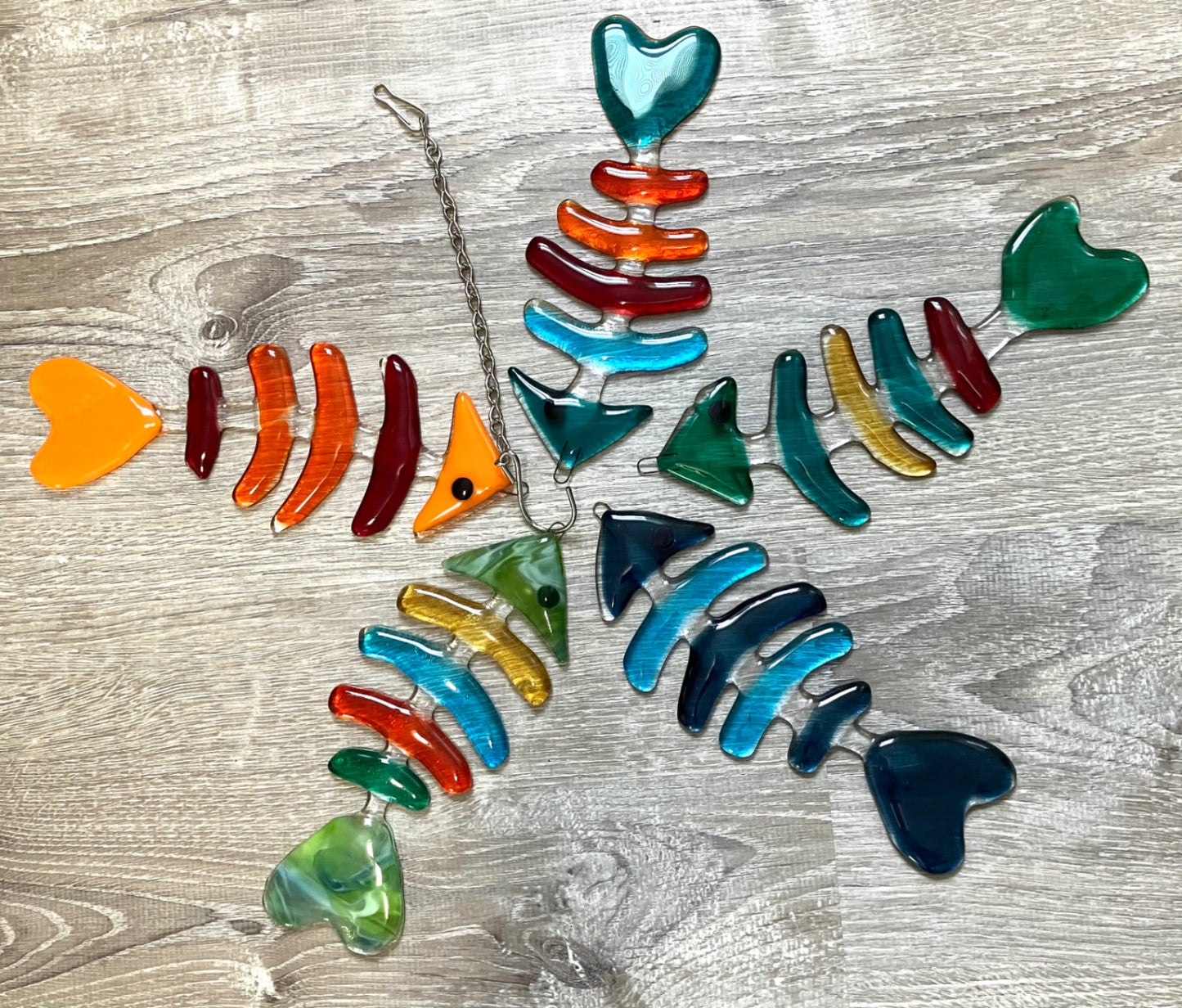 Beths glass creations Hanging fish sun catcher - Multicolor - N/A