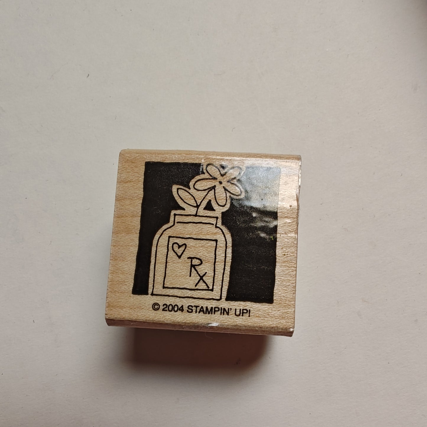 Stampin' Up! Rubber Stamp - Medical theme - Small square