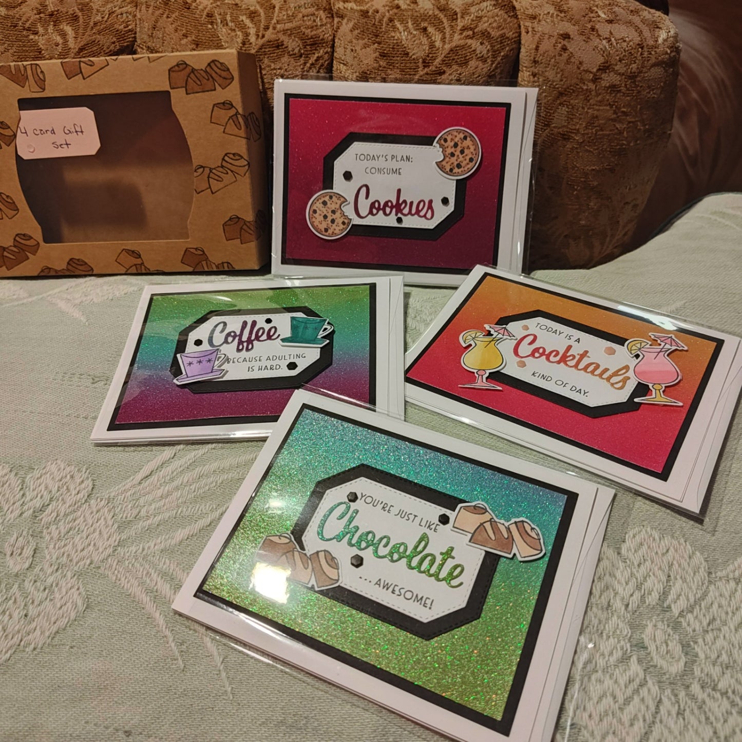 Handmade Greeting Card - Dessert Themed - Standard