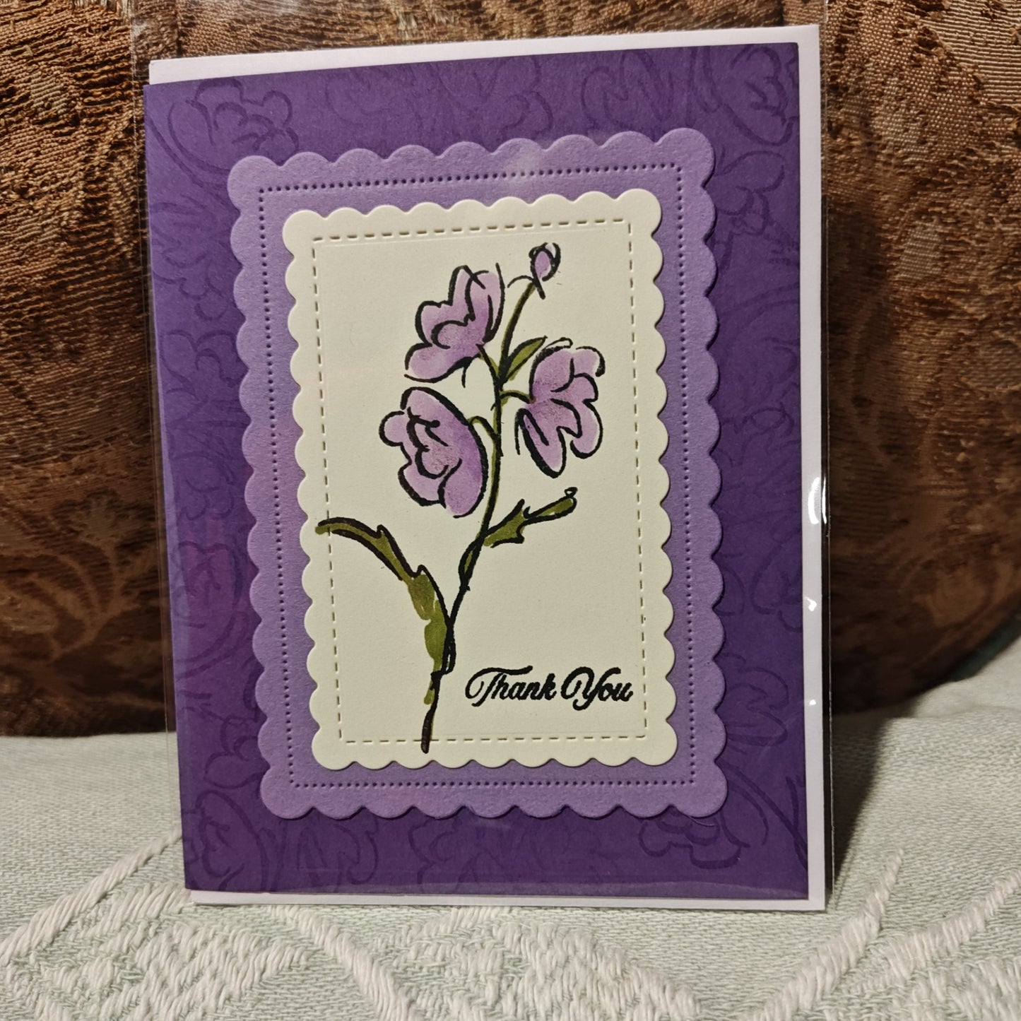 Handmade Greeting Cards - Purple - Standard Card