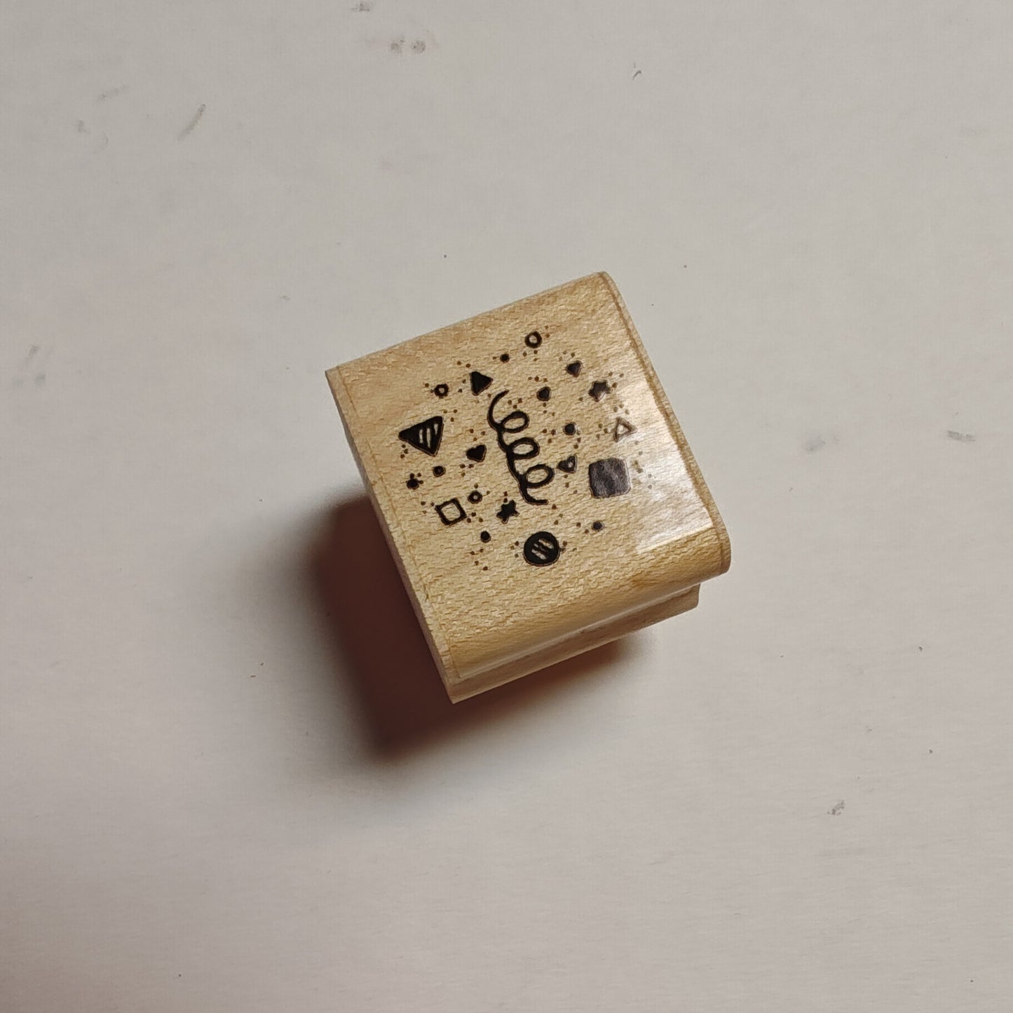 D.O.T.S. Rubber Stamps - Confetti design - 1" x 1"