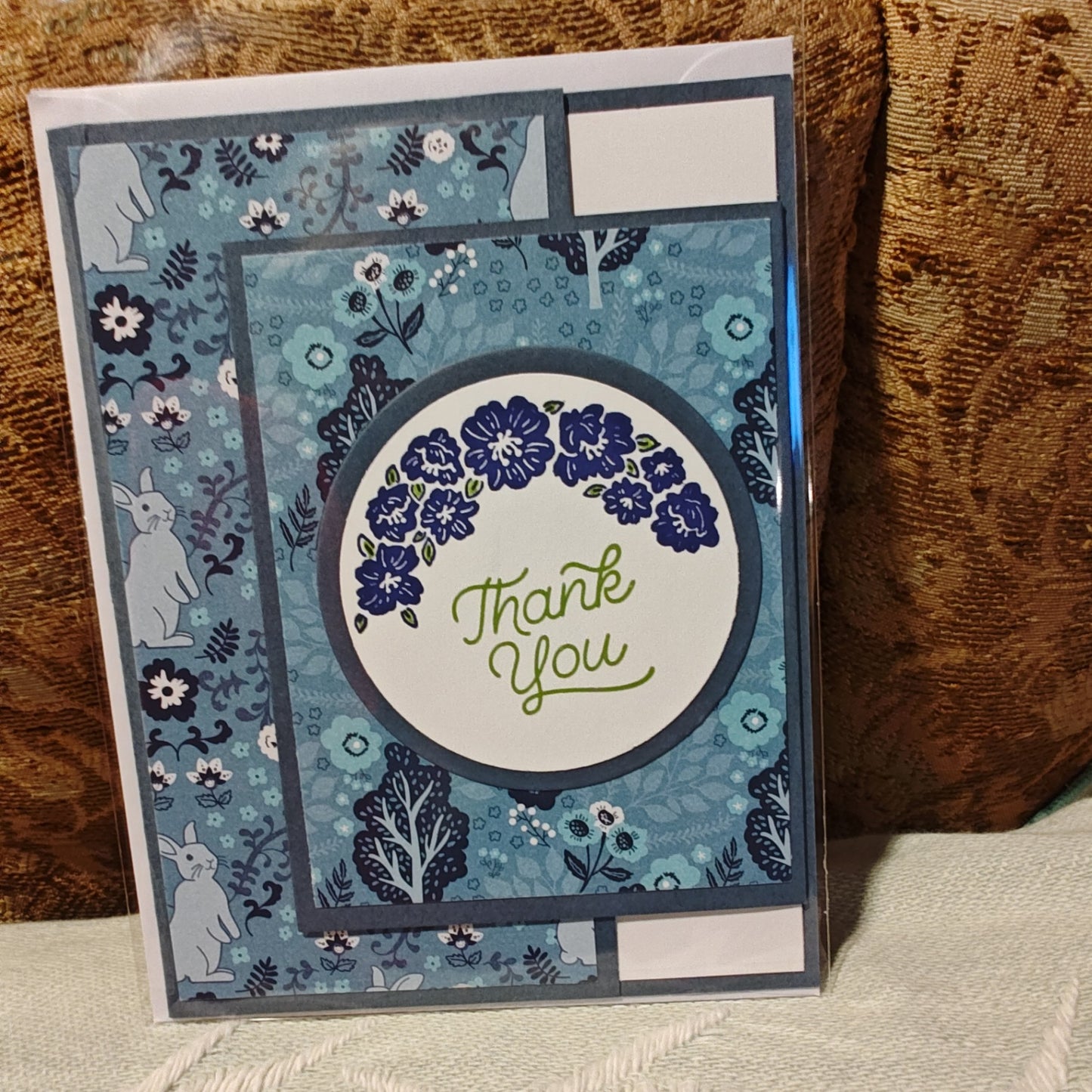 Handmade Greeting Card - Blue - Standard
