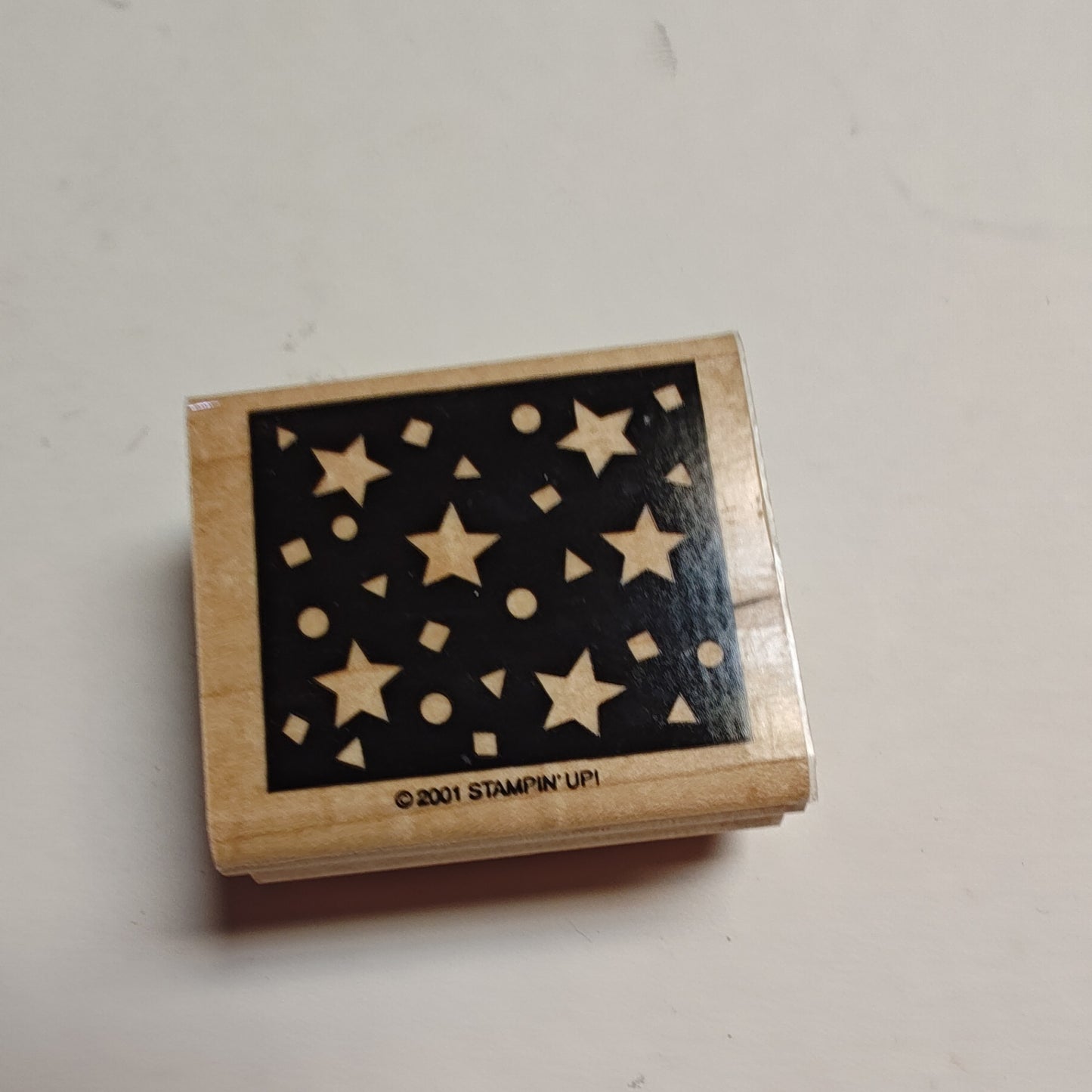 Stampin' Up! Rubber Stamp - Confetti with stars - 2.25 x 2