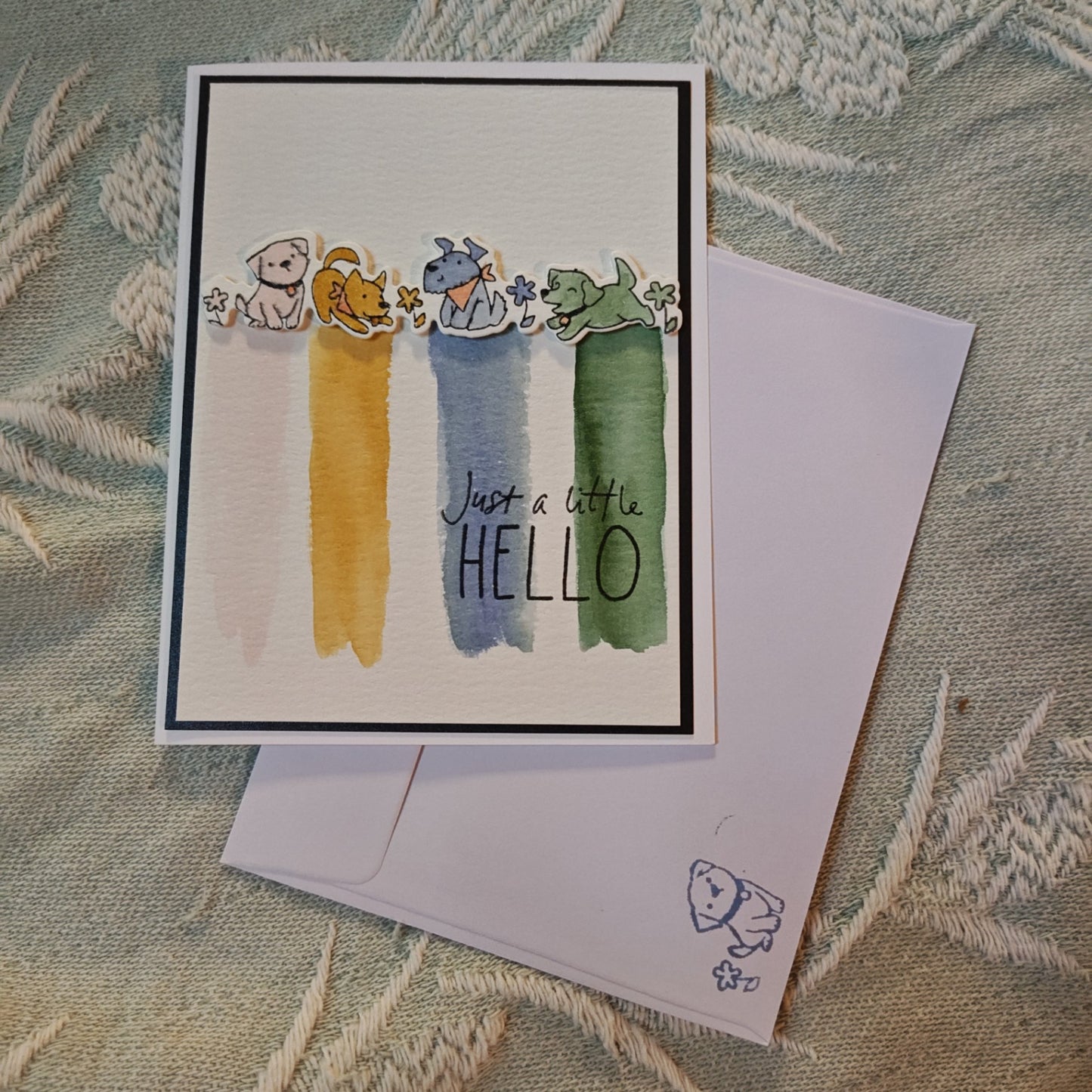 Hand painted Greeting Card - Multicolor - Standard