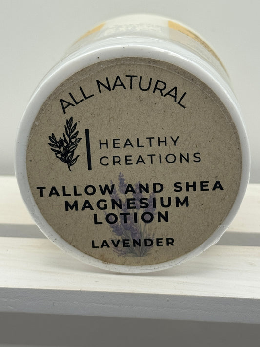 *SALE* Tallow & Shea Magnesium Lotion - Lavender - 8oz