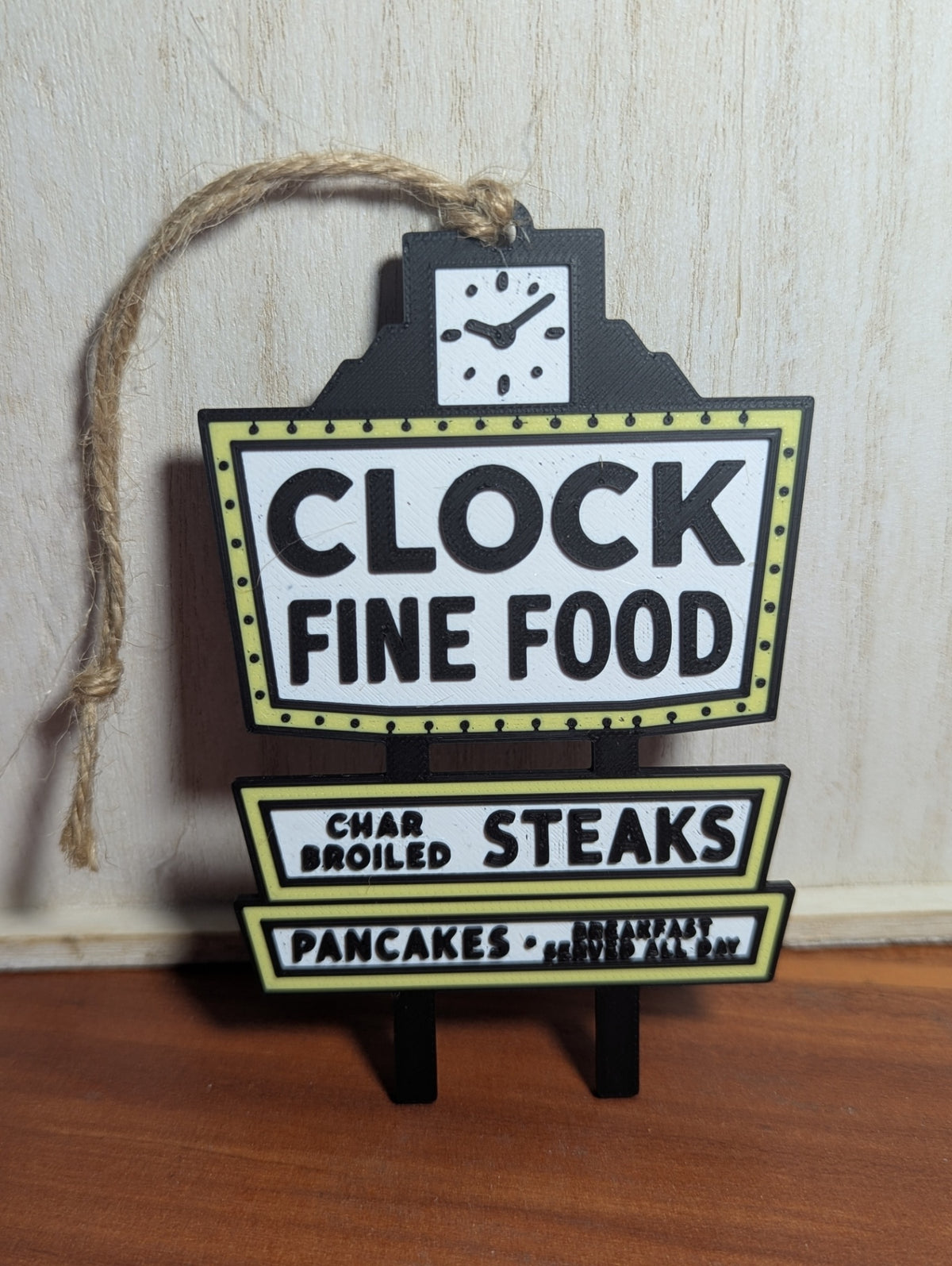 Clock Fine Food Ornaments