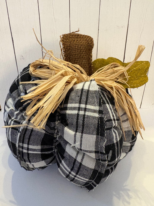 Black Plaid Pumpkin