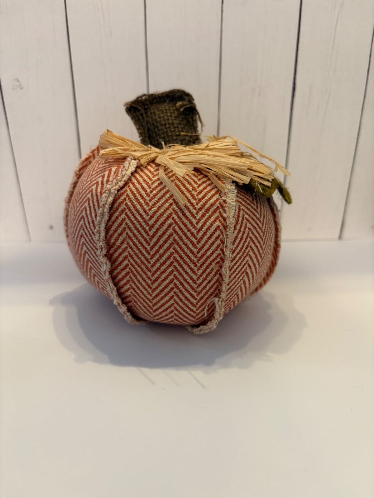 Orange Chevron Pumpkin