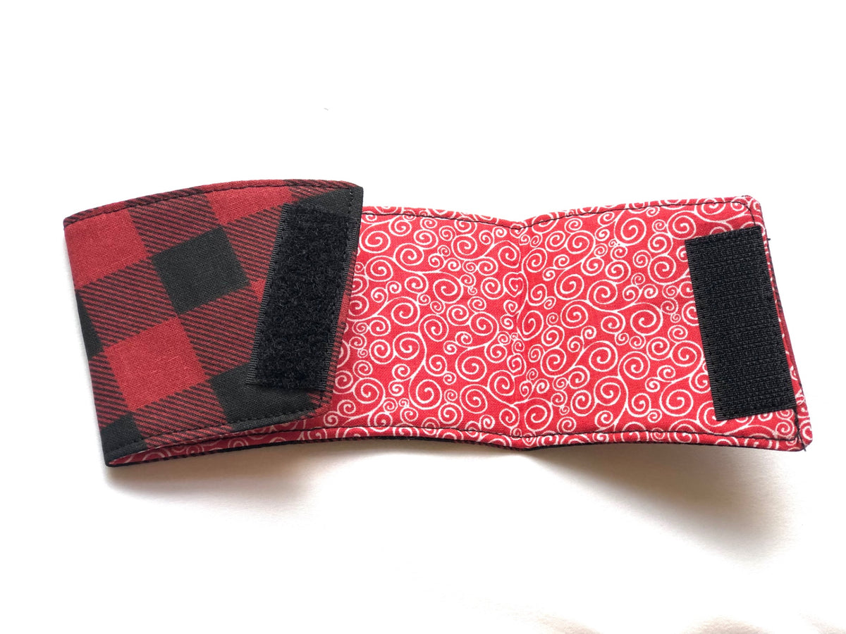 Red and Black Checked Coffee Sleeve
